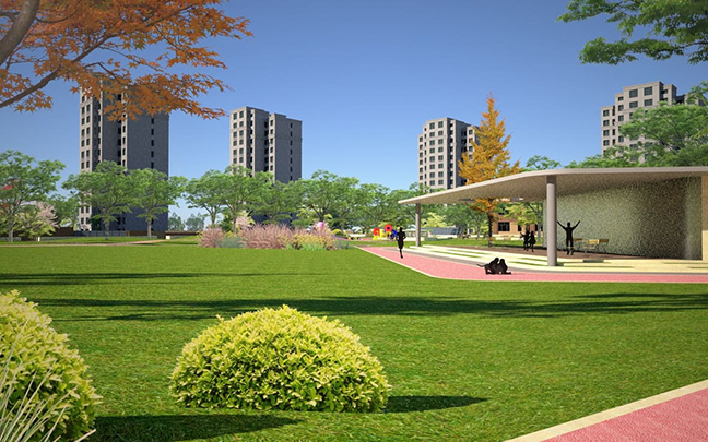 后沙峪中鐵諾德花園景觀設(shè)計(jì)